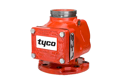 A wet system valve on a white background